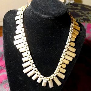Gold Colored Metal Necklace